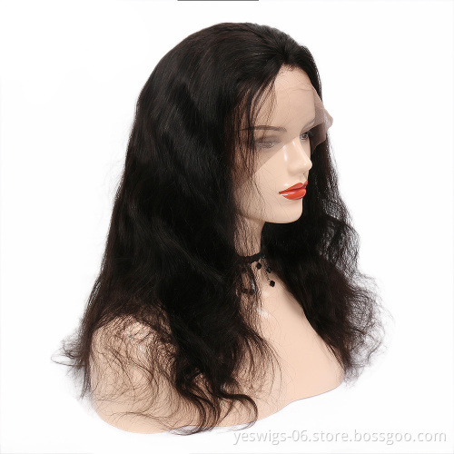 Good Quality Peruvian Virgin Human Hair Wig 150% Density 13X6 Body Wave Lace Front Human Hair Wigs Undetectable Knots for women